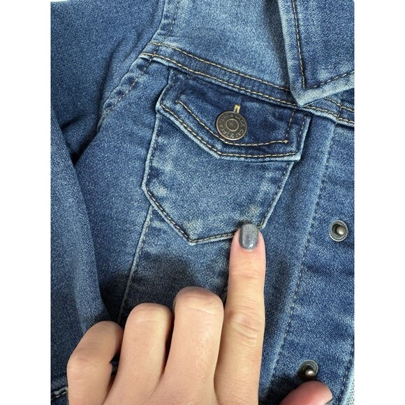 Girls 18 Months Denim Jacket, Blue Jean, Baby Cat & Jack - Picture 3 of 6
